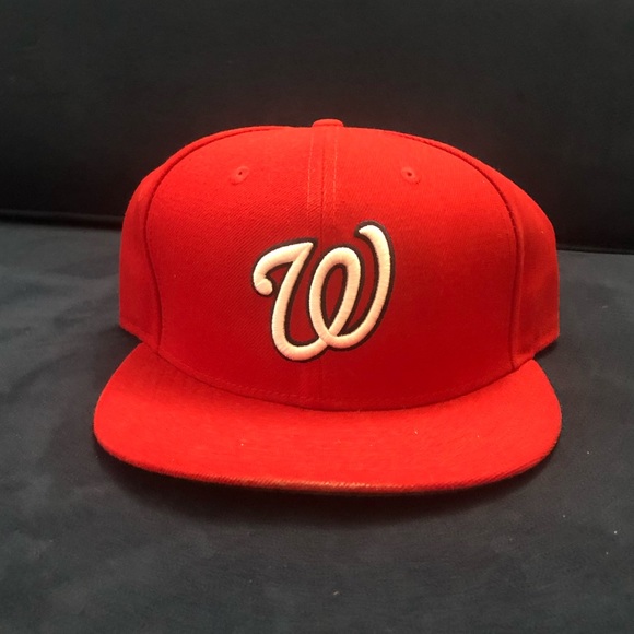NEW ERA MLB WASHINGTON NATIONALS HAT SZ 7 1/2 - Picture 1 of 3